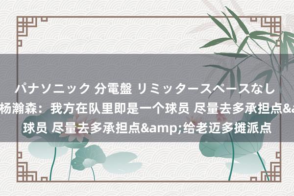 パナソニック 分電盤 リミッタースペースなし 露出・半埋込両用形 杨瀚森：我方在队里即是一个球员 尽量去多承担点&给老迈多摊派点