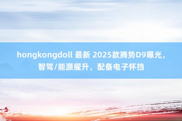 hongkongdoll 最新 2025款腾势D9曝光，智驾/能源擢升，配备电子怀挡