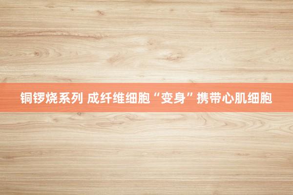 铜锣烧系列 成纤维细胞“变身”携带心肌细胞