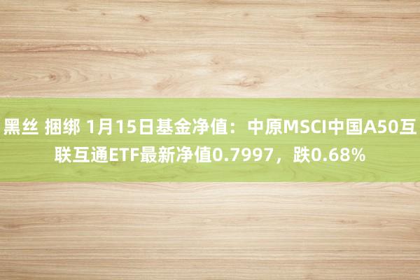 黑丝 捆绑 1月15日基金净值：中原MSCI中国A50互联互通ETF最新净值0.7997，跌0.68%