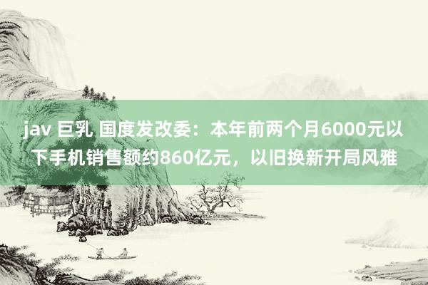 jav 巨乳 国度发改委：本年前两个月6000元以下手机销售额约860亿元，以旧换新开局风雅