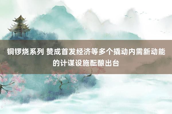 铜锣烧系列 赞成首发经济等多个撬动内需新动能的计谋设施酝酿出台