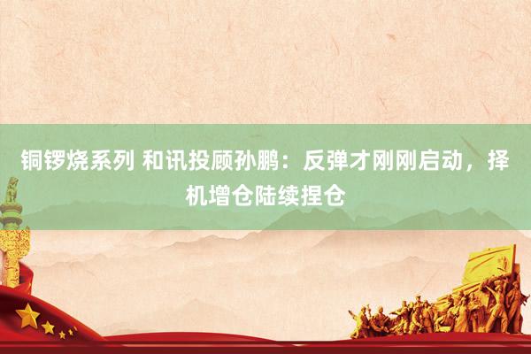 铜锣烧系列 和讯投顾孙鹏：反弹才刚刚启动，择机增仓陆续捏仓