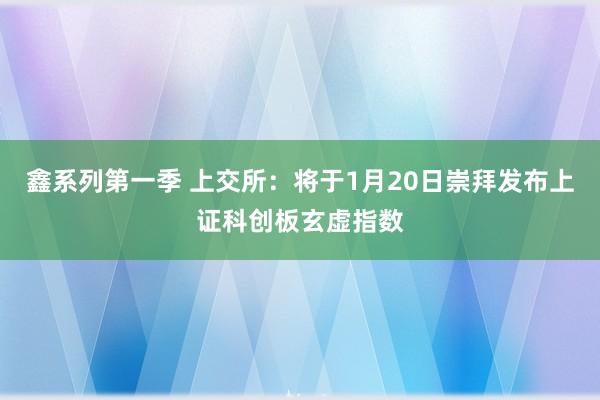 鑫系列第一季 上交所：将于1月20日崇拜发布上证科创板玄虚指数